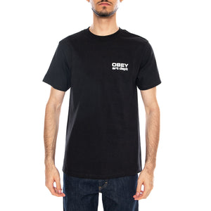 Obey Art Department Tee Black - Maglietta Girocollo Uomo Nera 165264309 BLK OBEY 