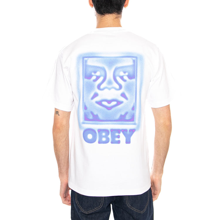 Obey Heat Map Icon Tee White - Maglietta Girocollo Uomo Bianca 168024356 WHT OBEY 