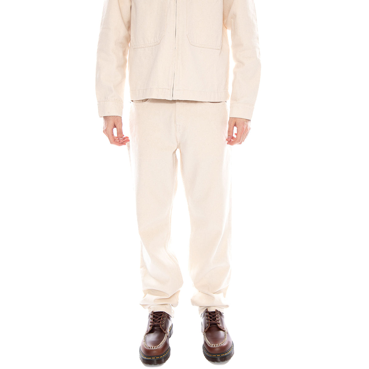 Edge Straight Ecru 5917 PIM DNM NOOS - Pantaloni Uomo Bianchi 22025917 ECRU ONLY & SONS 