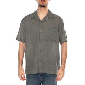 SHORT SLEEVES SHIRT CASTOR GREY - Camicia Maniche Corte Uomo Grigia 22036242 4919783 ONLY & SONS 