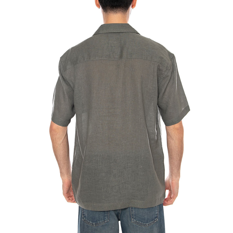 SHORT SLEEVES SHIRT CASTOR GREY - Camicia Maniche Corte Uomo Grigia 22036242 4919783 ONLY & SONS 