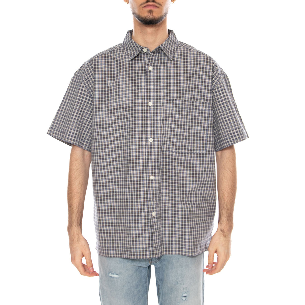 S/S Shirt - Camicia Maniche Corte Uomo Blu 22037293 4943798 ONLY & SONS 
