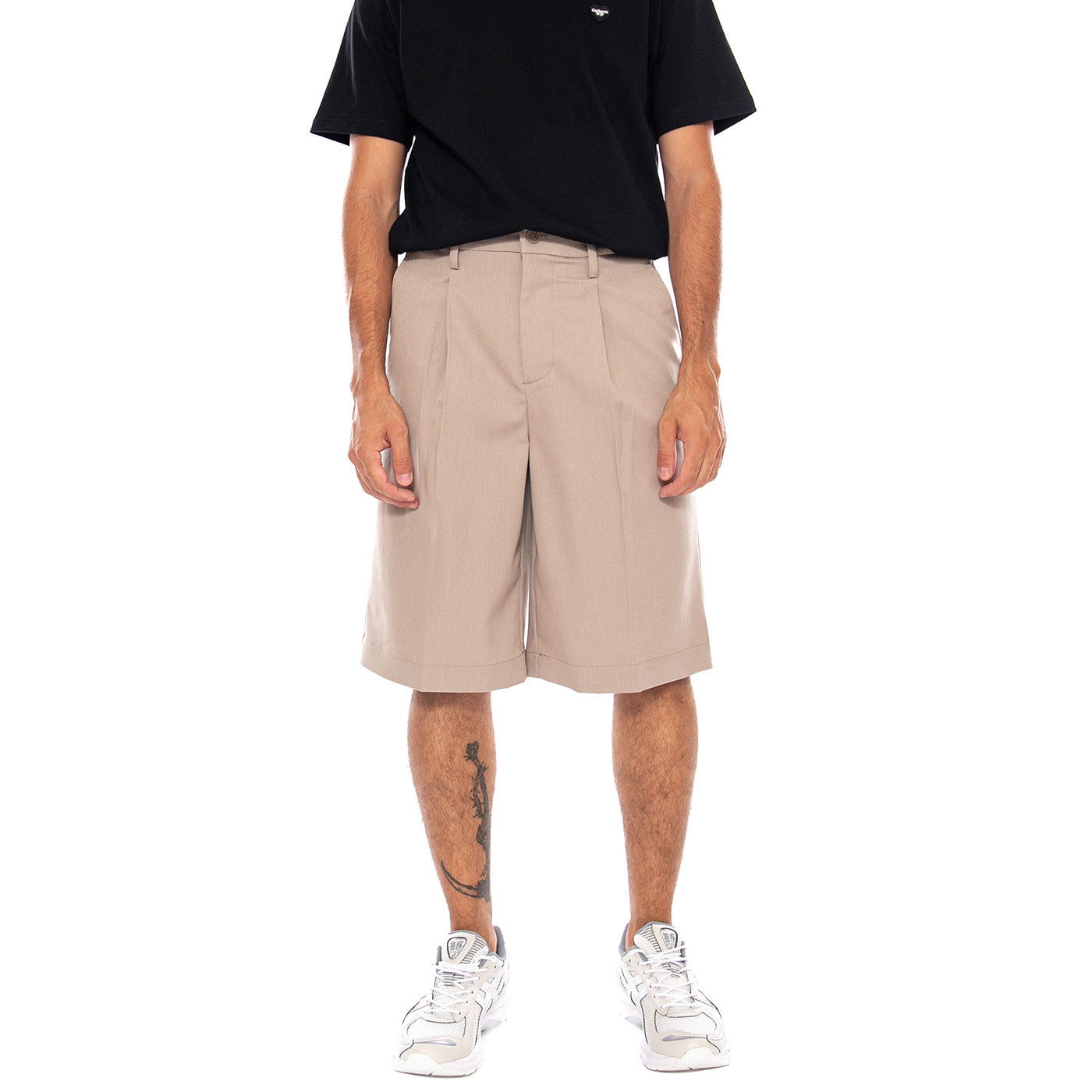 ONSDAVES LOOSE TAILORED CHINCHILLA - Bermuda Uomo Beige 22038686 5025376 ONLY & SONS 