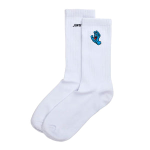 SCREAMING MINI HAND WHITE - Calzini Bianchi con Logo SCA-SCK-0135 WHT SANTA CRUZ 