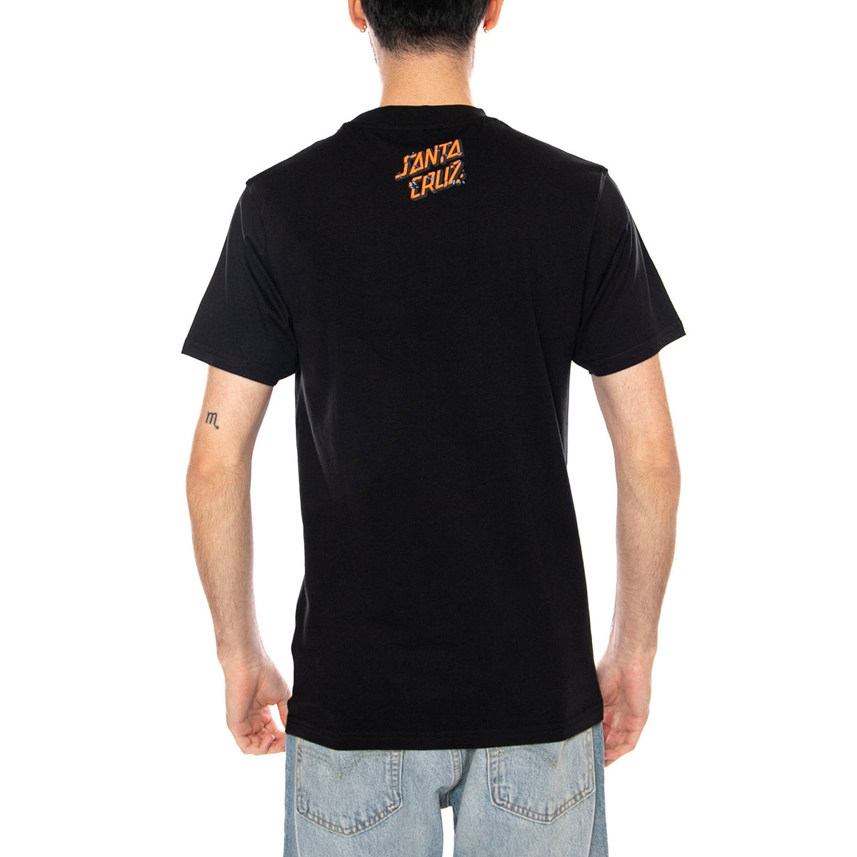 ROSKOPP SCREAMING FIVE FRNT - Maglietta Girocollo Uomo Nera SCA-TEE-13317 BLK SANTA CRUZ 