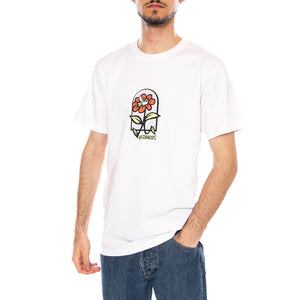 DELFINO FLOWER GUY T-SHIRT - Maglietta Girocollo Uomo Bianca SCA-TEE-13365 WHT SANTA CRUZ 