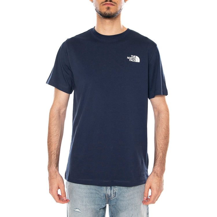 M EVO BOX NSE REG SS SUMMIT NAVY - Maglietta Girocollo Uomo Blu NF0A8B6K 8K21 THE NORTH FACE 