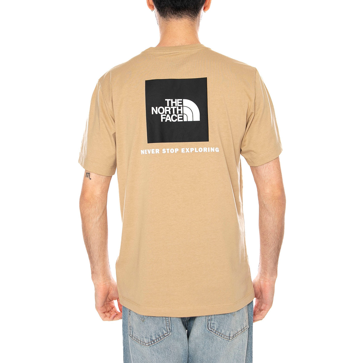 M EVO BOX NSE REG SS KHAKI STONE - Maglietta Girocollo Uomo Beige NF0A8B6K LK51 THE NORTH FACE 