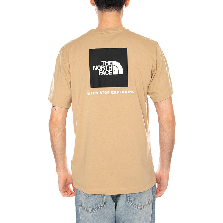 M EVO BOX NSE REG SS KHAKI STONE - Maglietta Girocollo Uomo Beige NF0A8B6K LK51 THE NORTH FACE 