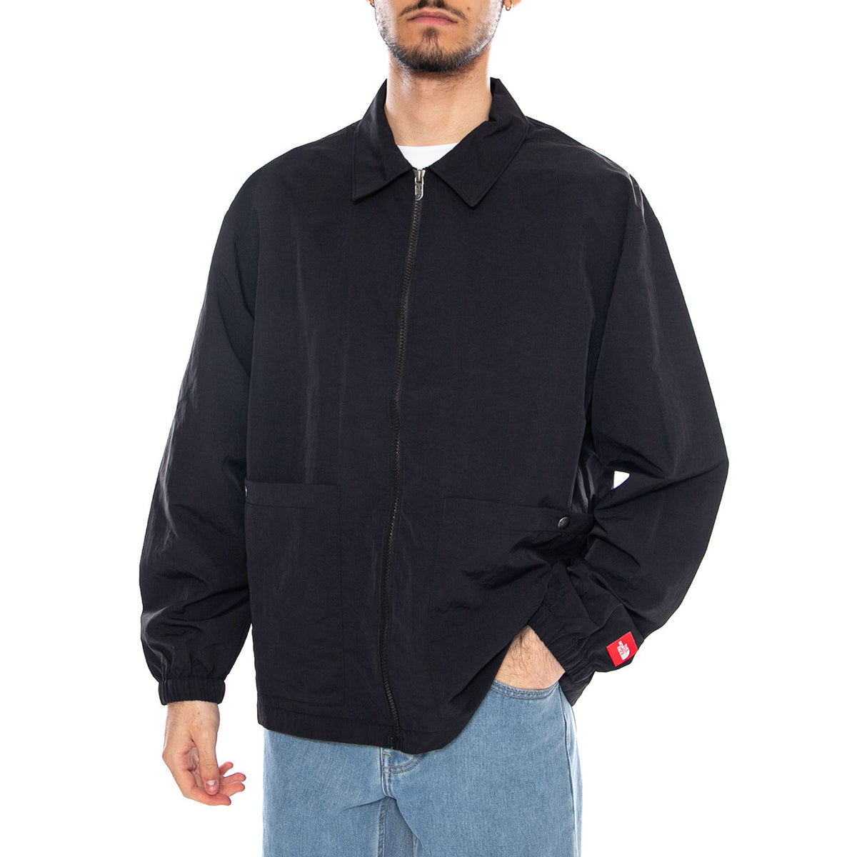 M TNF Red Box L/S Top TNF Black - Giacca con Zip Uomo Nera NF0A8FHC JK31 THE NORTH FACE 