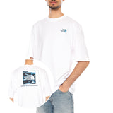 M LQD BOX NSE OS SS TEE - T-Shirt Cuello Redondo Hombre Blanca THE NORTH FACE