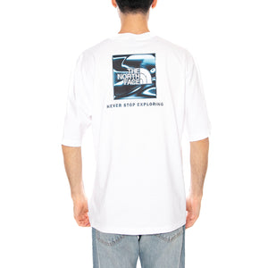 M LQD BOX NSE OS SS TEE - Maglietta Girocollo Uomo Bianca NF0A8G9W FN41 THE NORTH FACE 