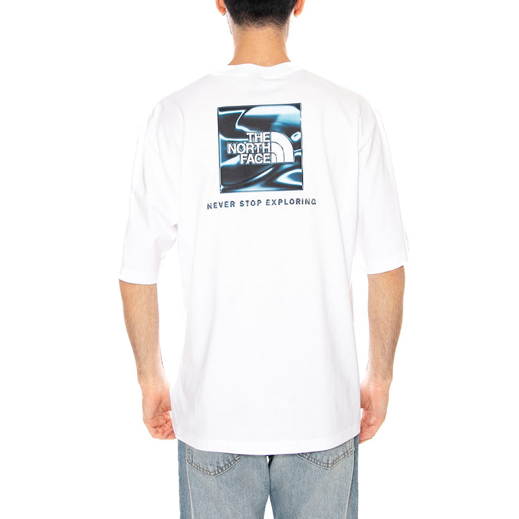M LQD BOX NSE OS SS TEE - Maglietta Girocollo Uomo Bianca NF0A8G9W FN41 THE NORTH FACE 
