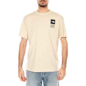 M ICON CEL RG SS TEE - Maglietta Girocollo Uomo Beige NF0A8GAS DOM1 THE NORTH FACE 
