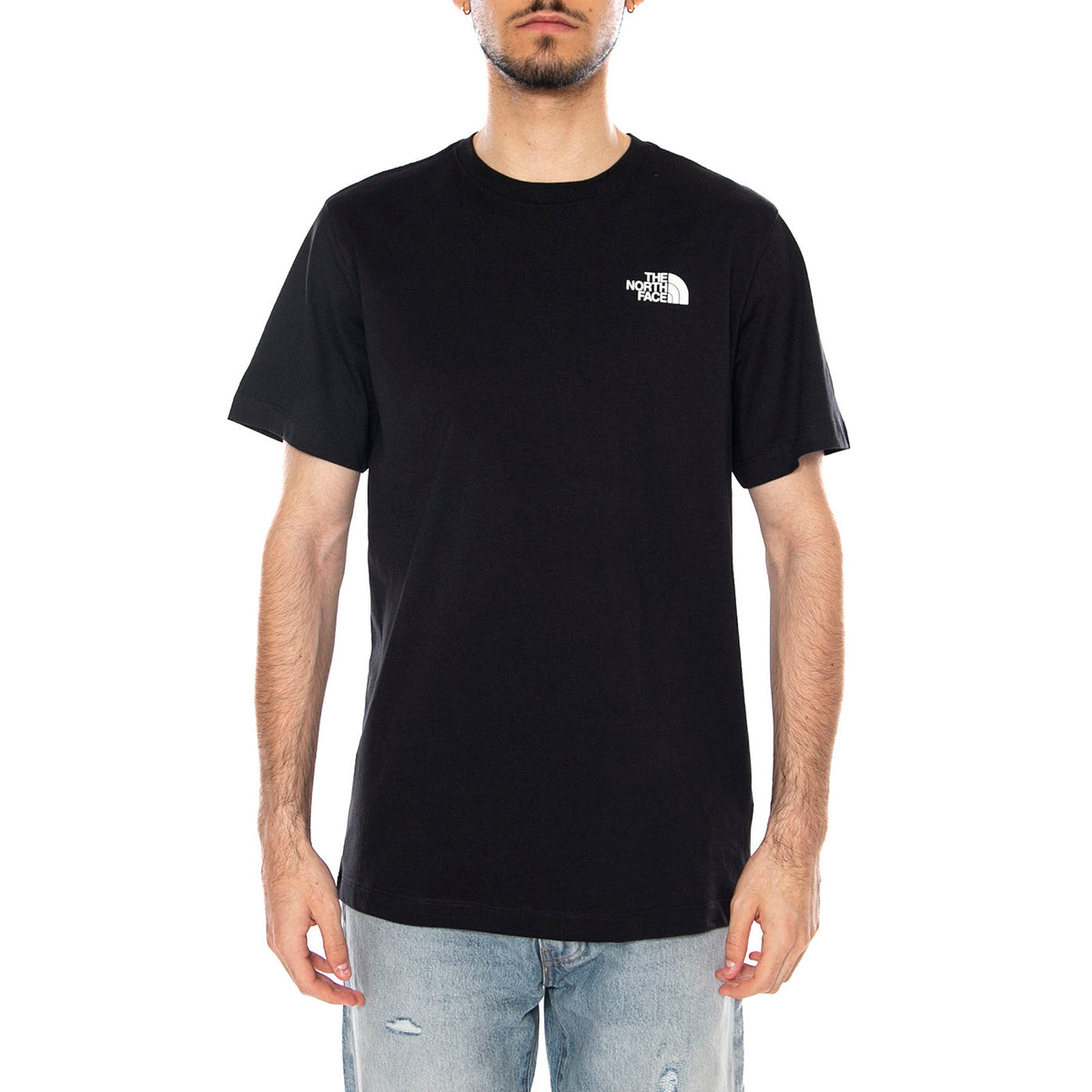 M MNT SKTCH RG SS T - Maglietta Girocollo Uomo Nera NF0A8GUZ JK31 THE NORTH FACE 