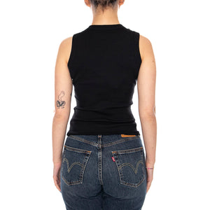 BLACK JULIETTE TOP BLACK - Canotta Donna Nera WTP00092 BLK THINKING MU 
