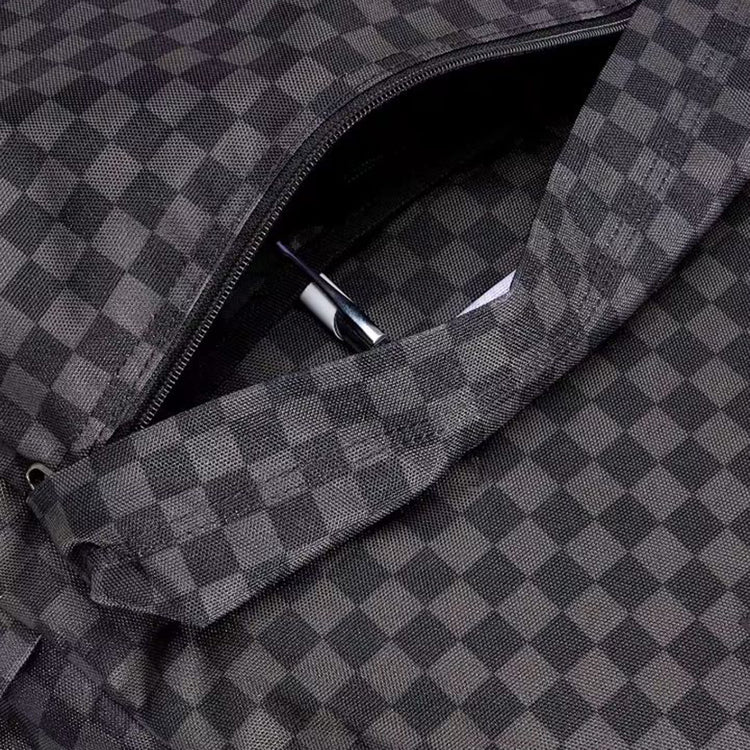 Old Skool Check Backpack Black / Charcoal - Zaino Nero / Grigio VN000H4X BA51 VANS 