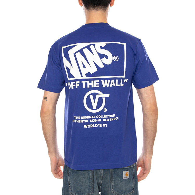 STACKED HI SS TEE ROYAL COBALT - Maglietta Girocollo Uomo Blu VN000PEW FRX1 VANS 