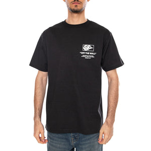 STACKED HI SS TEE BLACK/WHITE - Maglietta Girocollo Uomo Nera VN000PEW Y281 VANS 