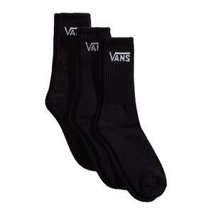 Classic Crew Rox Black - Set 3 Paia di Calzini Neri VN000QBV BLK1 VANS 