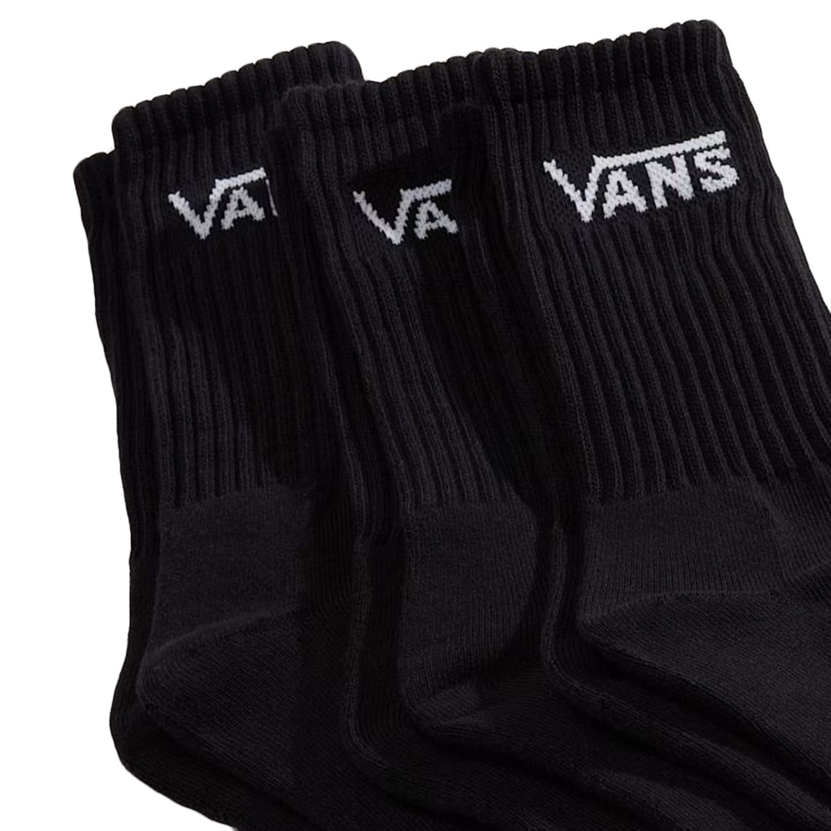 Classic Crew Rox Black - Set 3 Paia di Calzini Neri VN000QBV BLK1 VANS 