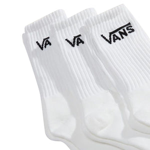 Classic Crew Rox White - Set 3 Paia di Calzini Bianchi VN000QBV WHT1 VANS 
