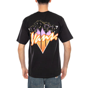 PALM DRIVE SS TEE - Maglietta Girocollo Uomo Nera VN000SXE BLK1 VANS 