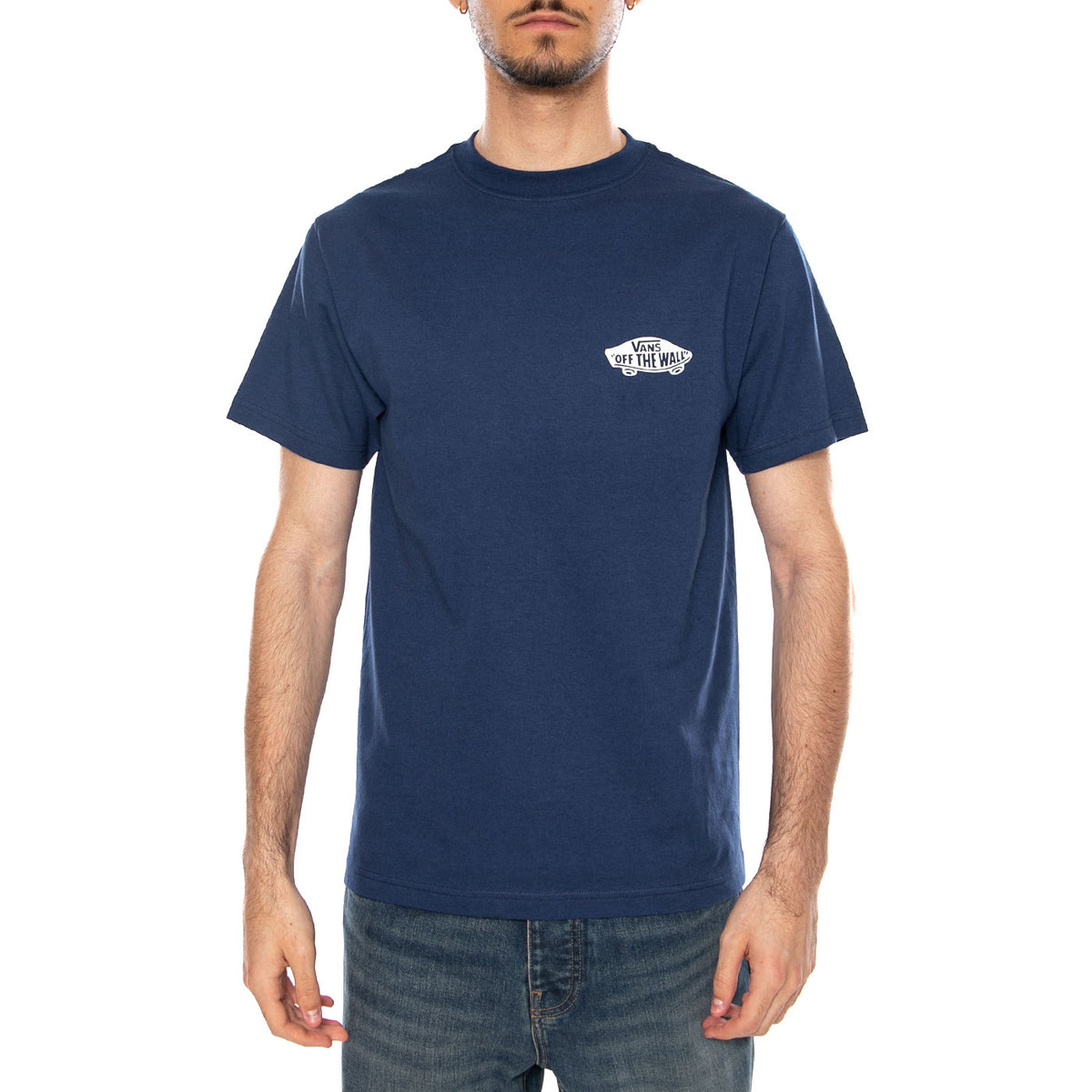 DOUBLE STANDARD SS TEE DEEP INDIGO - Maglietta Girocollo Uomo Blu VN000SYD FOB1 VANS 