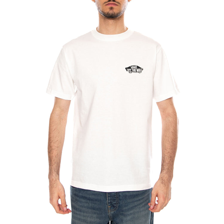 DOUBLE STANDARD SS TEE WHITE / BLACK - Maglietta Girocollo Uomo Bianca VN000SYD YB21 VANS 