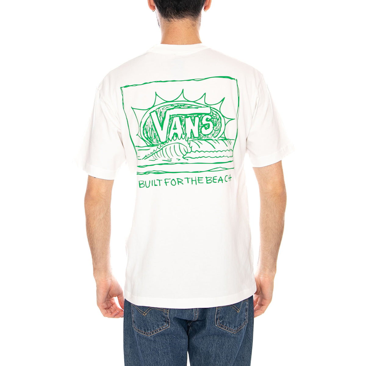 BRIGHT DAY SS TEE WHITE - Maglietta Girocollo Uomo Bianca VN000TRG WHT1 VANS 