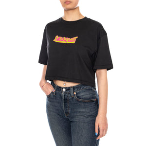Y2K BOHO RELAX CROP SS - Maglietta Girocollo Donna Nera VN000XDY BLK1 VANS 