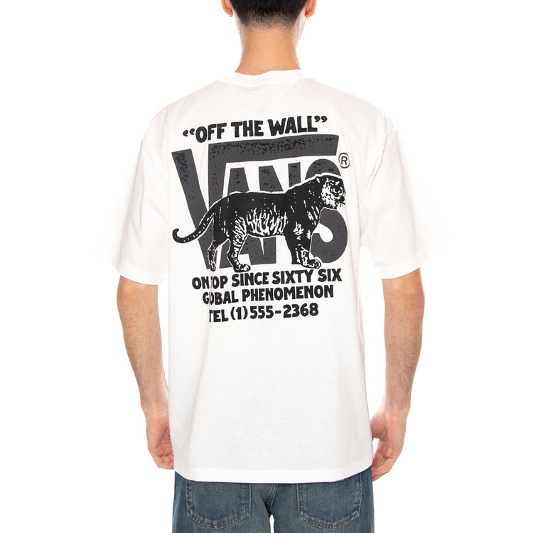 AWAKEN TIGER SS TEE WHITE - Maglietta Girocollo Uomo Bianca VN000XHT WHT1 VANS 
