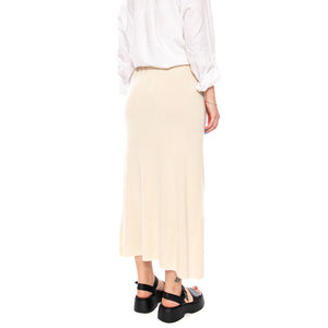 FALDA LARGA BLANCA ECRU - Gonna Lunga Donna Ecrù 61W/10806 ECR WILD PONY 