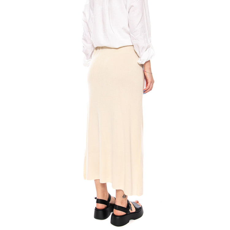 FALDA LARGA BLANCA ECRU - Gonna Lunga Donna Ecrù 61W/10806 ECR WILD PONY 