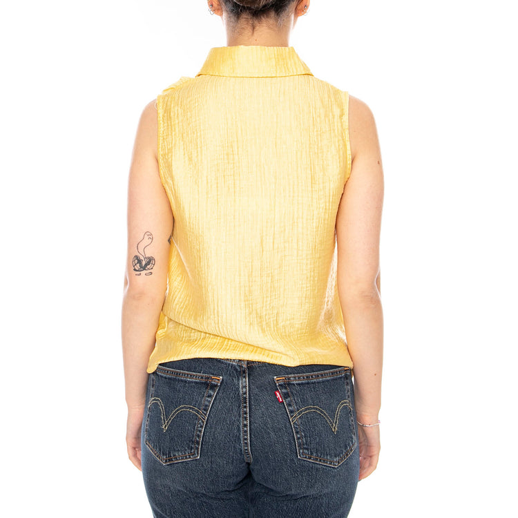 CAMISA CON TEXTURA AMARILLA - Top Donna Giallo 61W/11209 YLW WILD PONY 