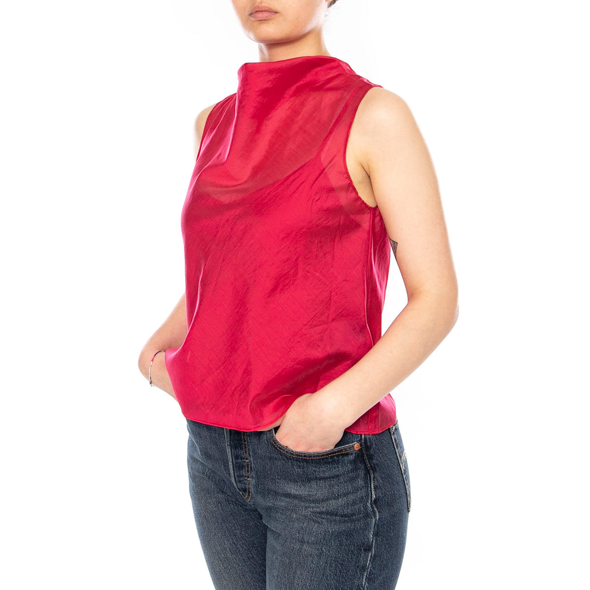 TOP FLUIDO FUCHSIA - Top Donna Viola 61W/11256 FCS WILD PONY 