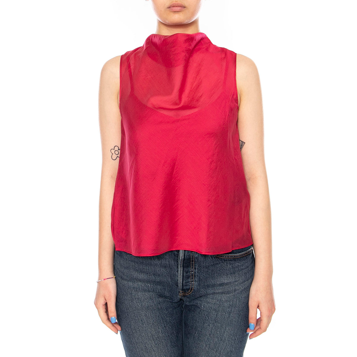 TOP FLUIDO FUCHSIA - Top Donna Viola 61W/11256 FCS WILD PONY 