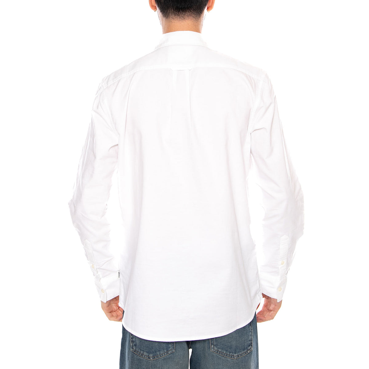 LS Shirt White Oxford - Camicia Uomo Bianca 112350485 WHT WRANGLER 