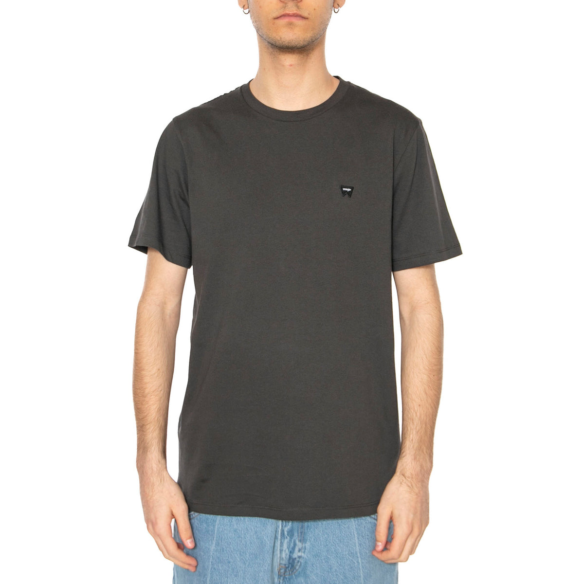 Sign Off Tee Faded Black - Maglietta Girocollo Uomo Nera 112351320 BLK WRANGLER 