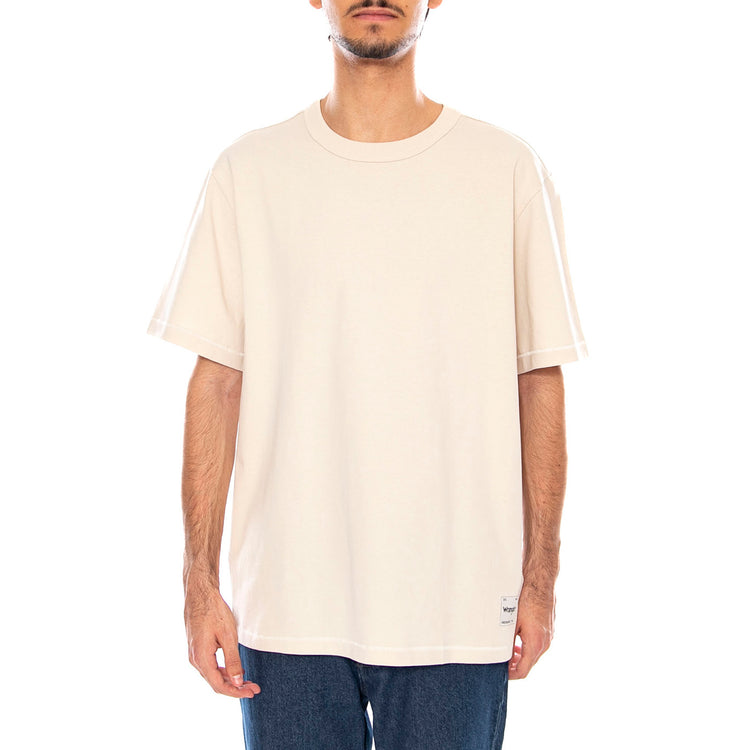 SS Solid Tee Vintage White - Maglietta Girocollo Uomo Bianca 112357430 WHT WRANGLER 