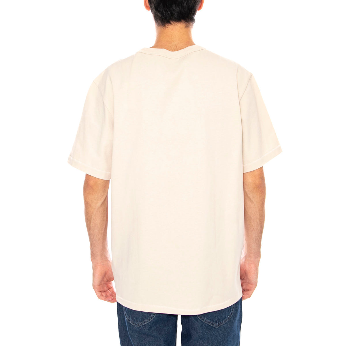 SS Solid Tee Vintage White - Maglietta Girocollo Uomo Bianca 112357430 WHT WRANGLER 