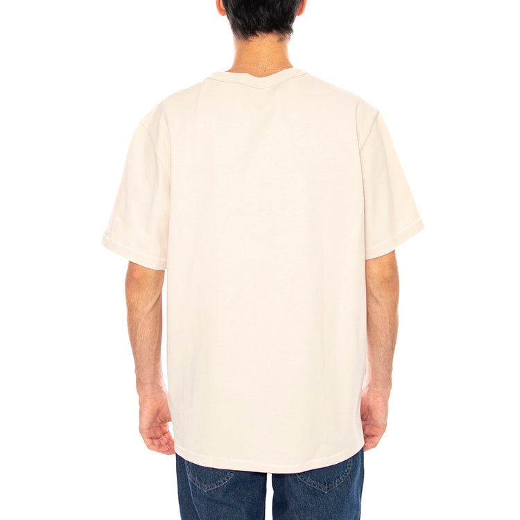 SS Solid Tee Vintage White - Maglietta Girocollo Uomo Bianca 112357430 WHT WRANGLER 