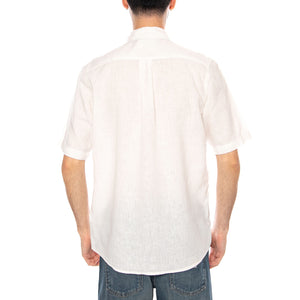 SS 1 Pkt Shirt White - Camicia Maniche Corte Uomo Bianca 112362728 WHT WRANGLER 