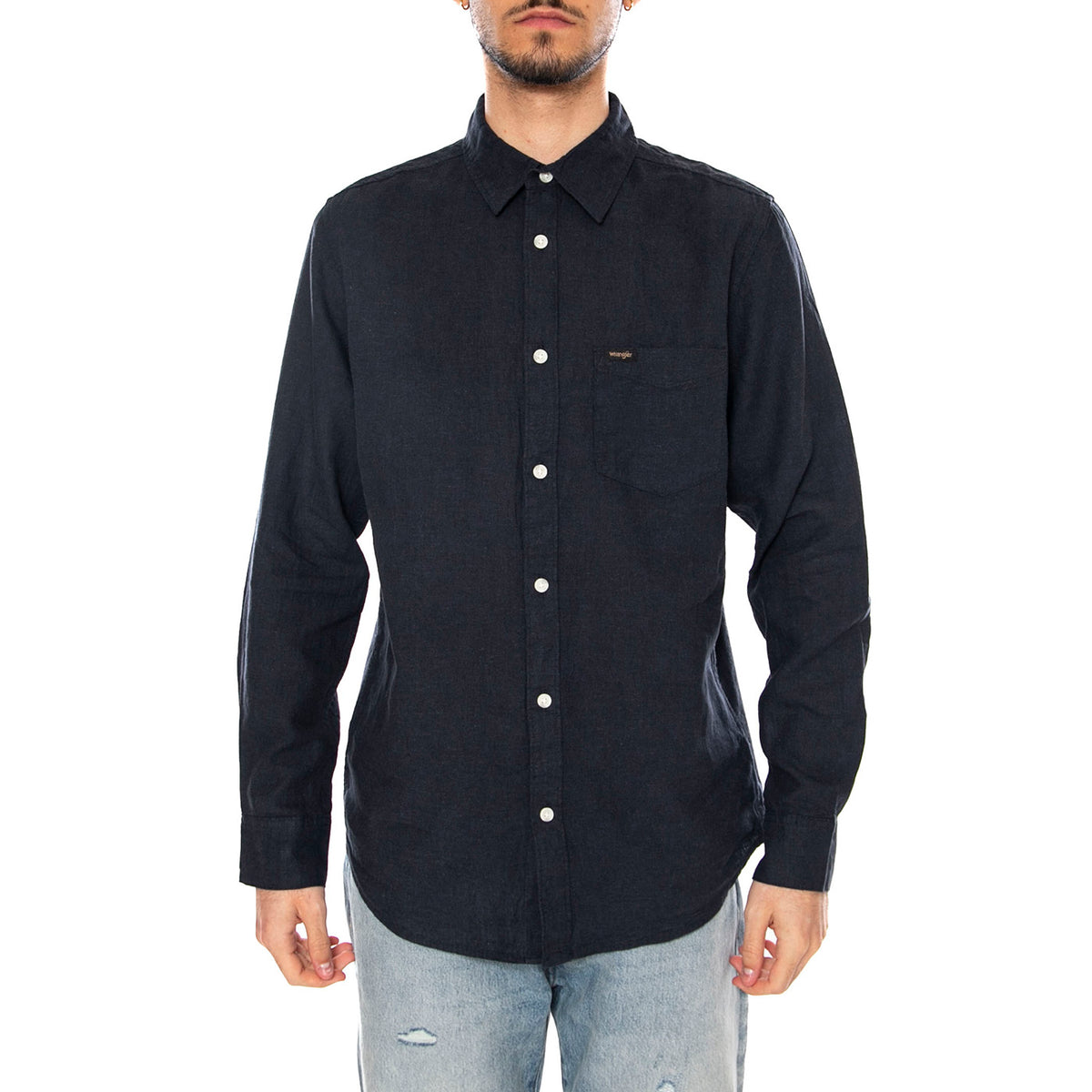 SHIRT DARK NAVY - Camicia Uomo Blu 112362751 BL WRANGLER 