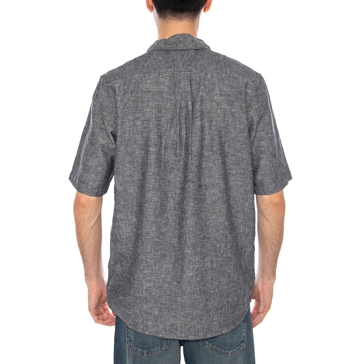 SS 1 PKT SHIRT DARK NAVY - Camicia Maniche Corte Uomo Blu Scuro 112378044 BL WRANGLER 