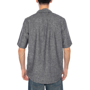 SS 1 PKT SHIRT DARK NAVY - Camicia Maniche Corte Uomo Blu Scuro 112378044 BL WRANGLER 