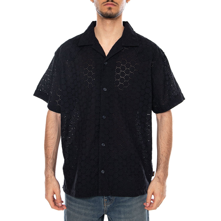 SS RESORT SHIRT DARK NAVY - Camicia Maniche Corte Uomo Blu 112378062 BL WRANGLER 
