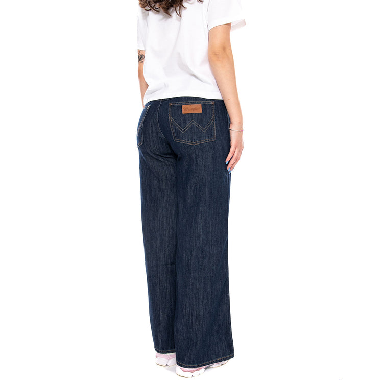 WORLD WIDE DENIM GALAXY - Pantaloni Denim Jeans Donna Blu Scuro 112378172 BL WRANGLER 