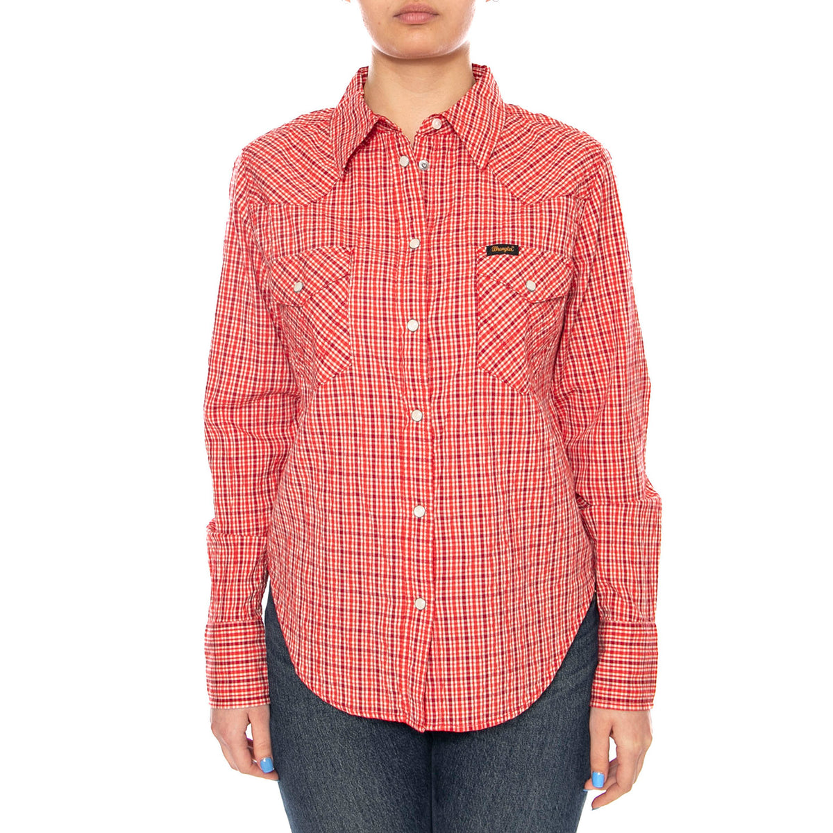 WESTERN SHIRT FLAME SCARLET RED - Camicia Donna Rossa 112379036 RED WRANGLER 