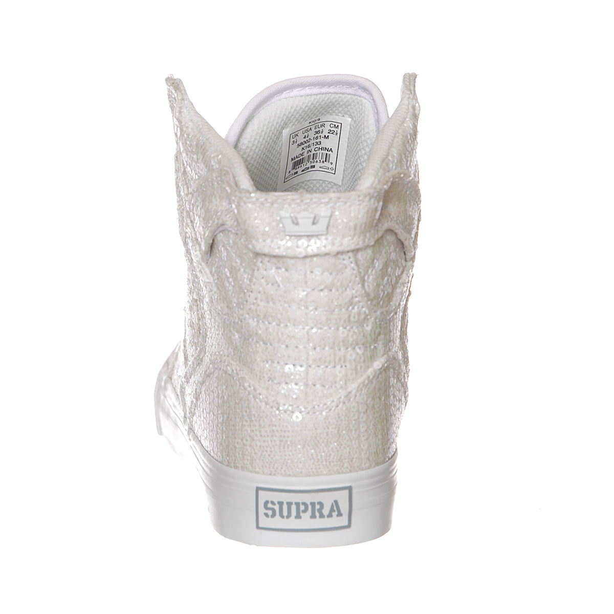 Skytop - Scarpe Profilo Alto Bambino / Bambina Bianche 58002-161-M-161 . SUPRA 